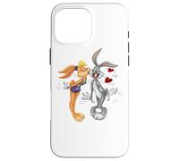 Carcasa para iPhone 16 Pro MAX Looney Tunes Bugs and Lola Kiss Valentine's Day