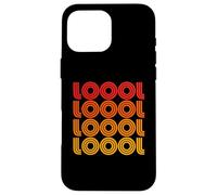 Carcasa para iPhone 16 Pro MAX Loool LOL Funny Laugh LMAO LMFAO Lolol Abreviatura Abreviatura Abanico Texto