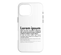 Carcasa para iPhone 16 Pro MAX Lorem Ipsum | Frases en latín, Diseño Gráfico, Edición de Textos