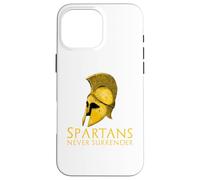Carcasa para iPhone 16 Pro MAX Los espartanos Nunca se rinden - Historia Griega Antigua Esparta