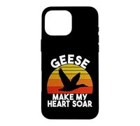 Carcasa para iPhone 16 Pro MAX Los Gansos Hacen Que mi corazón se Eleve Ganso