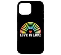 Carcasa para iPhone 16 Pro MAX Love is Love Rainbow Vintage Pride LGBTQ