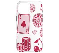 Carcasa para iPhone 16 Pro MAX Lucky Girl Energy Gambling Playing Cards Cherries and Dice