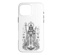 Carcasa para iPhone 16 Pro MAX Maat Pluma Verdad Antiguo Egipcio Equilibrio Mito Arte