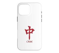 Carcasa para iPhone 16 Pro MAX Mahjong Lovers Crak Red Dragon Símbolo Azulejos Puntos Bam Kung