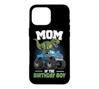 Carcasa para iPhone 16 Pro MAX Mamá del Cumpleaños Niño Dinosaurio Monster Truck
