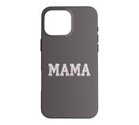 Carcasa para iPhone 16 Pro MAX Mama Floral Patchwork Style Lettering Cute Vintage Mom