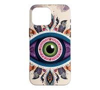 Carcasa para iPhone 16 Pro MAX Mandala Evil Eye Art Style Boho Hippie Estética Tribal