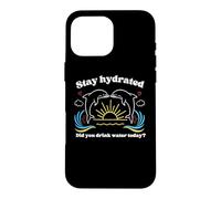 Carcasa para iPhone 16 Pro MAX MANTENTE HIDRATADO - ¿BEBISTE Agua Hoy? Delfines