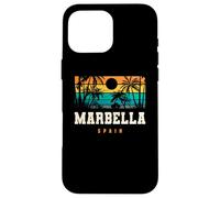 Carcasa para iPhone 16 Pro MAX Marbella España Mediterráneo Andalucía Playa Puesta De Sol Diseño