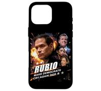Carcasa para iPhone 16 Pro MAX Marco Rubio 2028 Make Democrats Cry Again Action Poster