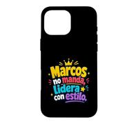 Carcasa para iPhone 16 Pro MAX Marcos no Manda, lidera con Estilo