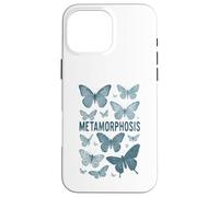Carcasa para iPhone 16 Pro MAX Mariposas Azul Vintage Naturaleza Fairycore Metamorfosis