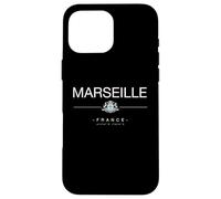 Carcasa para iPhone 16 Pro MAX Marsella Francia Viaje a Francia Regalo de Marsella