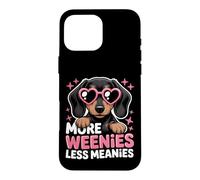 Carcasa para iPhone 16 Pro MAX Más Salchichas, Menos malvados, Gracioso Perro Salchicha