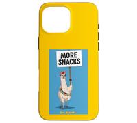 Carcasa para iPhone 16 Pro MAX Más Snacks Llama Humor Peculiar Foodie Actitud Arte Divertido
