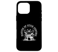 Carcasa para iPhone 16 Pro MAX Master of Stick Control Funny Drum Players Baterista Músico