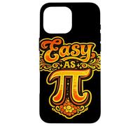 Carcasa para iPhone 16 Pro MAX Matemáticas Retro geniales y fáciles como Pi