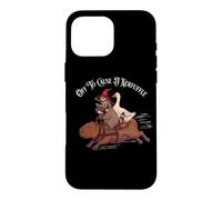Carcasa para iPhone 16 Pro MAX Meme Retro Vintage Kerfuffle Capybara Raccoon Duck Frog
