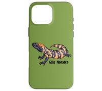 Carcasa para iPhone 16 Pro MAX Mens Womens Kids Desert Lizard Reptile Gila Monster Lover