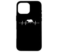 Carcasa para iPhone 16 Pro MAX Mens Womens Kids Heartbeat EKG Meme Lover Capybara