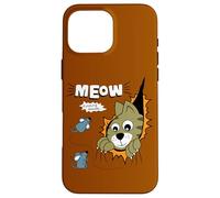 Carcasa para iPhone 16 Pro MAX Meow Finding Mouse, Cats & Mice Illustration Graphic Designs