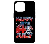 Carcasa para iPhone 16 Pro MAX Merica Lincoln American Flag Sunglasses Happy 4th of July