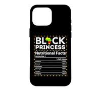 Carcasa para iPhone 16 Pro MAX Mes de la Historia Negra Africana Princesa Información Nutricion