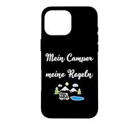Carcasa para iPhone 16 Pro MAX Mi Camper Mis Reglas Caravana Camping Naturaleza