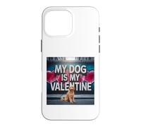 Carcasa para iPhone 16 Pro MAX Mi Perro es mi Grafiti de Golden Doodle Street de San Valentín