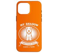 Carcasa para iPhone 16 Pro MAX Miniature Schnauzer My Dog is My Shadow Funny Pet Dog Lover