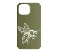 Carcasa para iPhone 16 Pro MAX Minimalista Abeja Línea Anatómica Ilustración Miel
