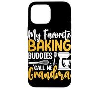 Carcasa para iPhone 16 Pro MAX Mis Amigos Favoritos de Hornear me Llaman Abuela
