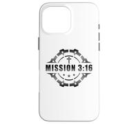 Carcasa para iPhone 16 Pro MAX Mission 3:16 - Christian Faith Church Ministry Soldier