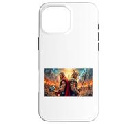 Carcasa para iPhone 16 Pro MAX mitología Odin y Thor Los Dioses marchan hacia la Batalla Final
