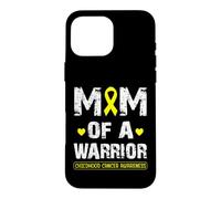 Carcasa para iPhone 16 Pro MAX Mom of a Warrior Childhood Cancer Awareness Mother Women