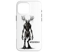 Carcasa para iPhone 16 Pro MAX Monstruo Wendigo, Skinwalker, críptido, Malvado Monstruo de Terror
