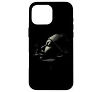 Carcasa para iPhone 16 Pro MAX Moody Mujer Fumando Perfil Oscuro Noir Estética