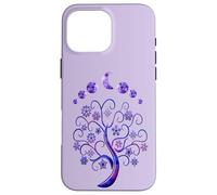 Carcasa para iPhone 16 Pro MAX Moon Phases Tree Fases De La Luna Árbol De La Vida Rosa