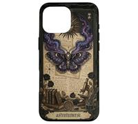 Carcasa para iPhone 16 Pro MAX Moth Sun Dark Gothic Crescent Moon Skull