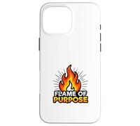 Carcasa para iPhone 16 Pro MAX Motivación impulsada por un propósito Diseño de mentalidad de energía de Fuego