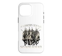 Carcasa para iPhone 16 Pro MAX Motivo del Humor de Genghis Khan Imperio Mongol Horda Dorada
