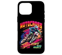 Carcasa para iPhone 16 Pro MAX Motocross Supercross Race Dirt Bike Racing Dirt Never Hurt
