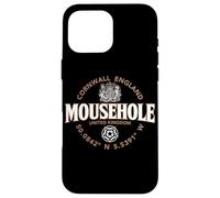 Carcasa para iPhone 16 Pro MAX Mousehole Cornwall England Coordenadas Etiqueta 2C