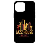 Carcasa para iPhone 16 Pro MAX Música casera o Amantes de EDM y DJs o Jazz House Music