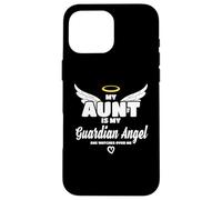 Carcasa para iPhone 16 Pro MAX My Aunt Is My Guardian Angel She Watches Over Me In Memory