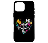 Carcasa para iPhone 16 Pro MAX My First Mothers Day For New Mom Women First Mother's Day