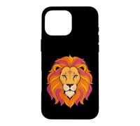 Carcasa para iPhone 16 Pro MAX Mystic Leo Zodiac Celestial Lion Retro Astrología Fan