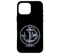Carcasa para iPhone 16 Pro MAX Nautical Anchor Crab Lighthouse Ocean Design