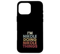 Carcasa para iPhone 16 Pro MAX Nikole Name Nikole Personalized Name First Given